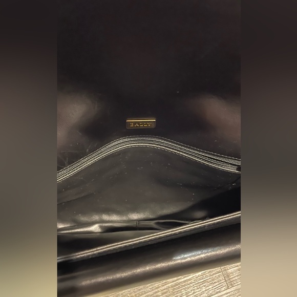 Vintage 1980’s Bally double flap black leather 3 way bag - Picture 15 of 16